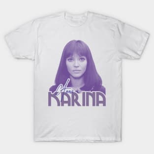 Anna Karina ))(( Avant Garde Film Actress Tribute T-Shirt